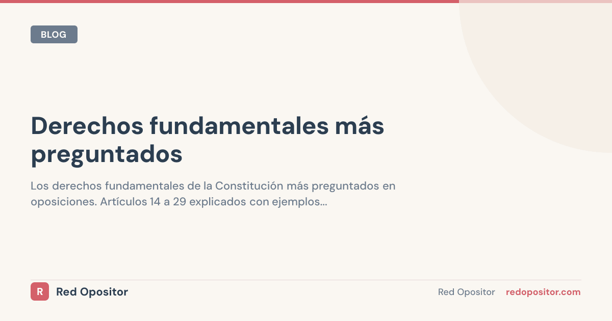 Derechos fundamentales más preguntados